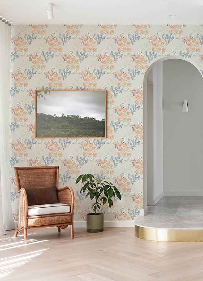 cultivate-pastel-springtime-blooms-wallpaper-york-wallcoverings-4122-27020 - York Wallcoverings Wallpaper