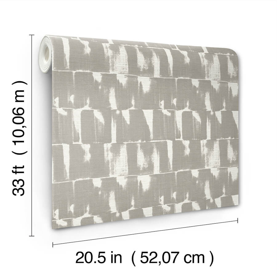 bancroft-grey-artistic-stripe-wallpaper-york-wallcoverings-4122-27022 - York Wallcoverings Wallpaper