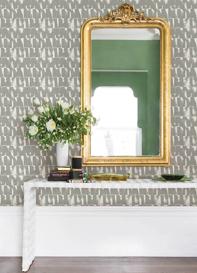bancroft-grey-artistic-stripe-wallpaper-york-wallcoverings-4122-27022 - York Wallcoverings Wallpaper