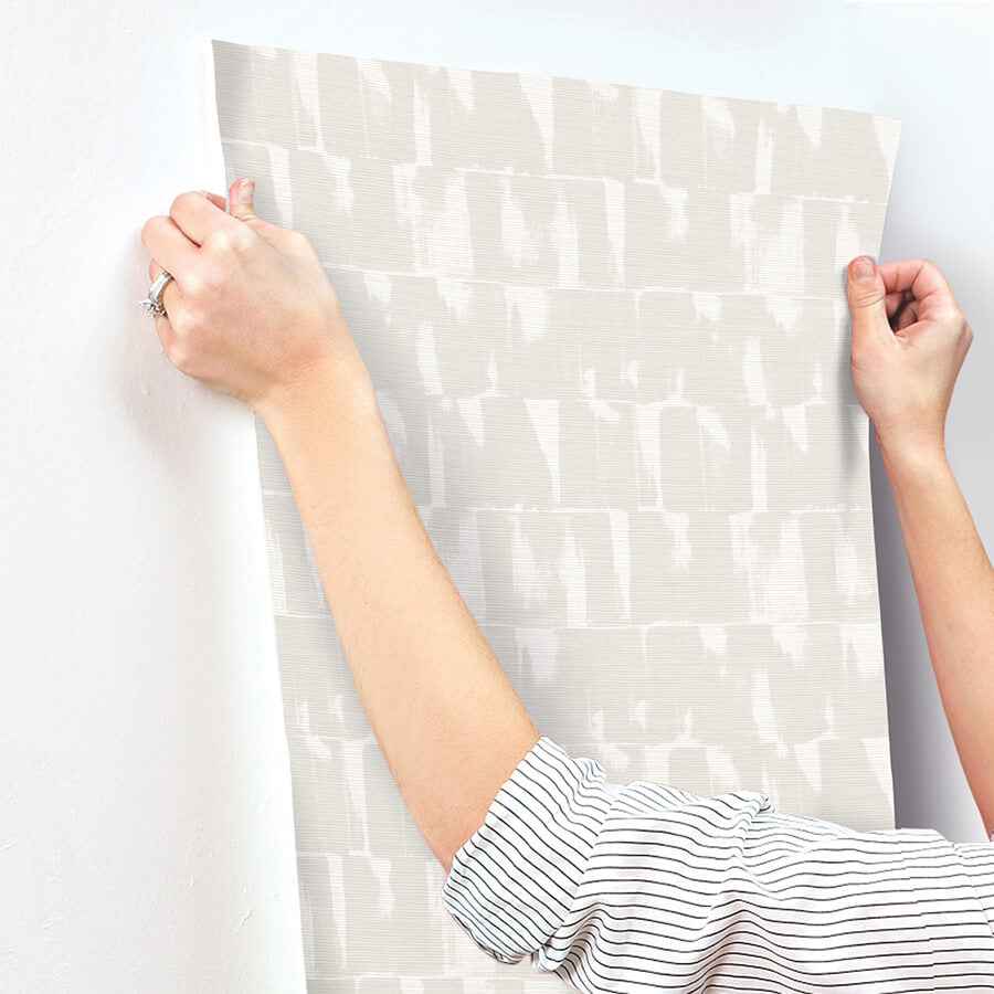 Bancroft Dove Artistic Stripe Wallpaper - York Wallcoverings - 4122-27024 - York Wallcoverings Wallpaper