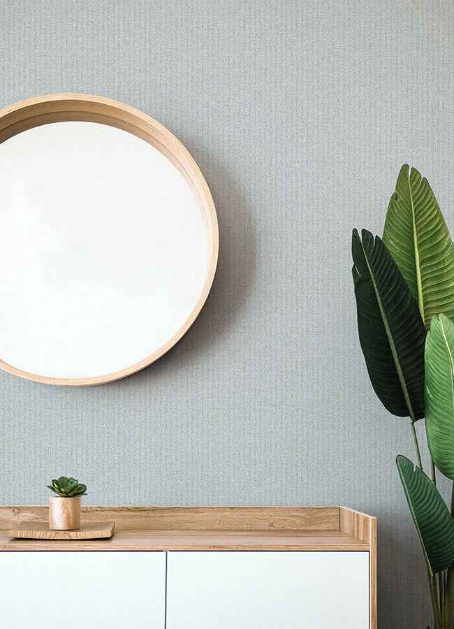 lawndale-blue-textured-pinstripe-wallpaper-york-wallcoverings-4122-27028 - York Wallcoverings Wallpaper