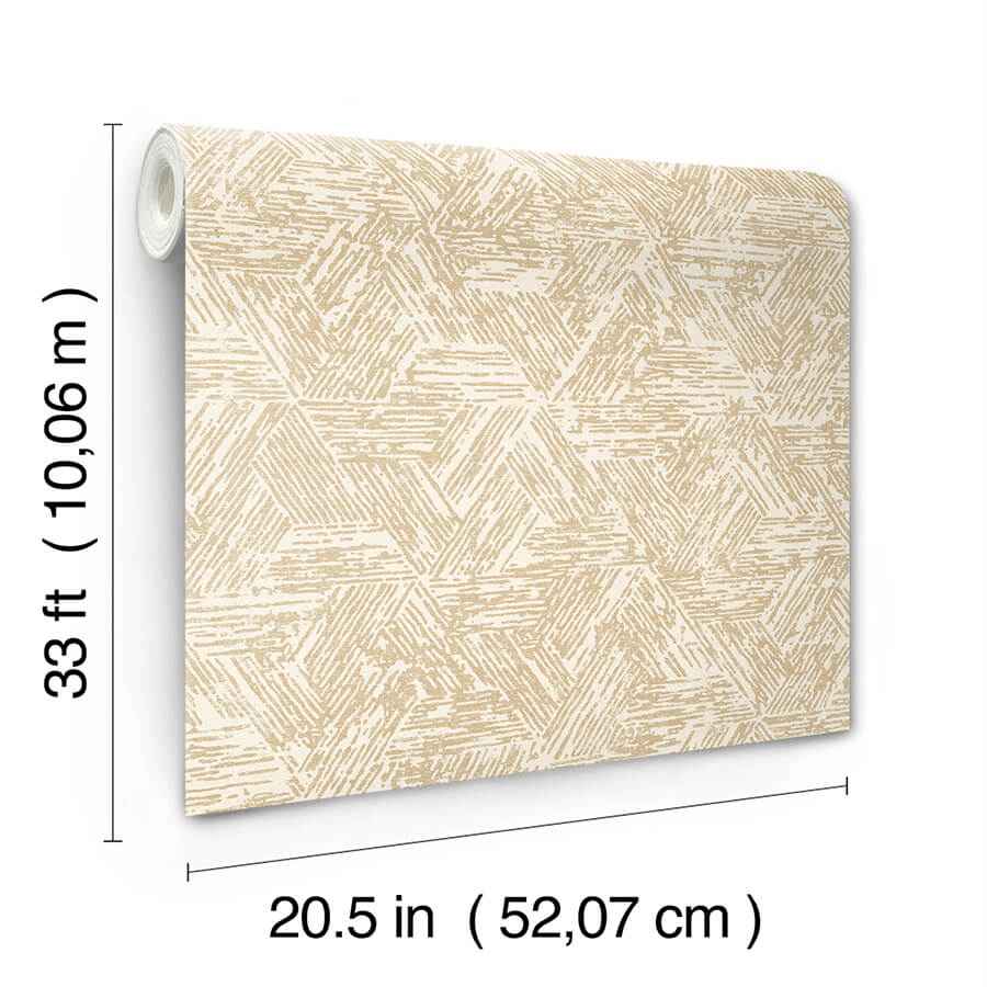 retreat-light-brown-quilted-geometric-wallpaper-york-wallcoverings-4122-27033 - York Wallcoverings Wallpaper
