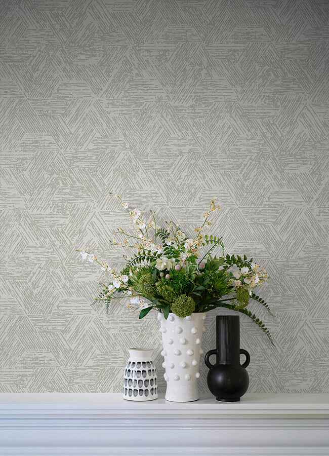 retreat-grey-quilted-geometric-wallpaper-york-wallcoverings-4122-27034 - York Wallcoverings Wallpaper