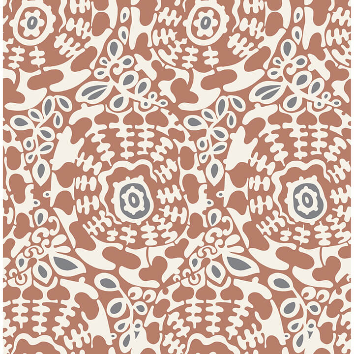 divine-rust-abstract-medallion-wallpaper-york-wallcoverings-4122-27041 - York Wallcoverings Wallpaper