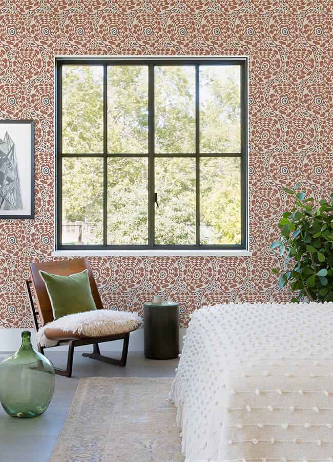 divine-rust-abstract-medallion-wallpaper-york-wallcoverings-4122-27041 - York Wallcoverings Wallpaper