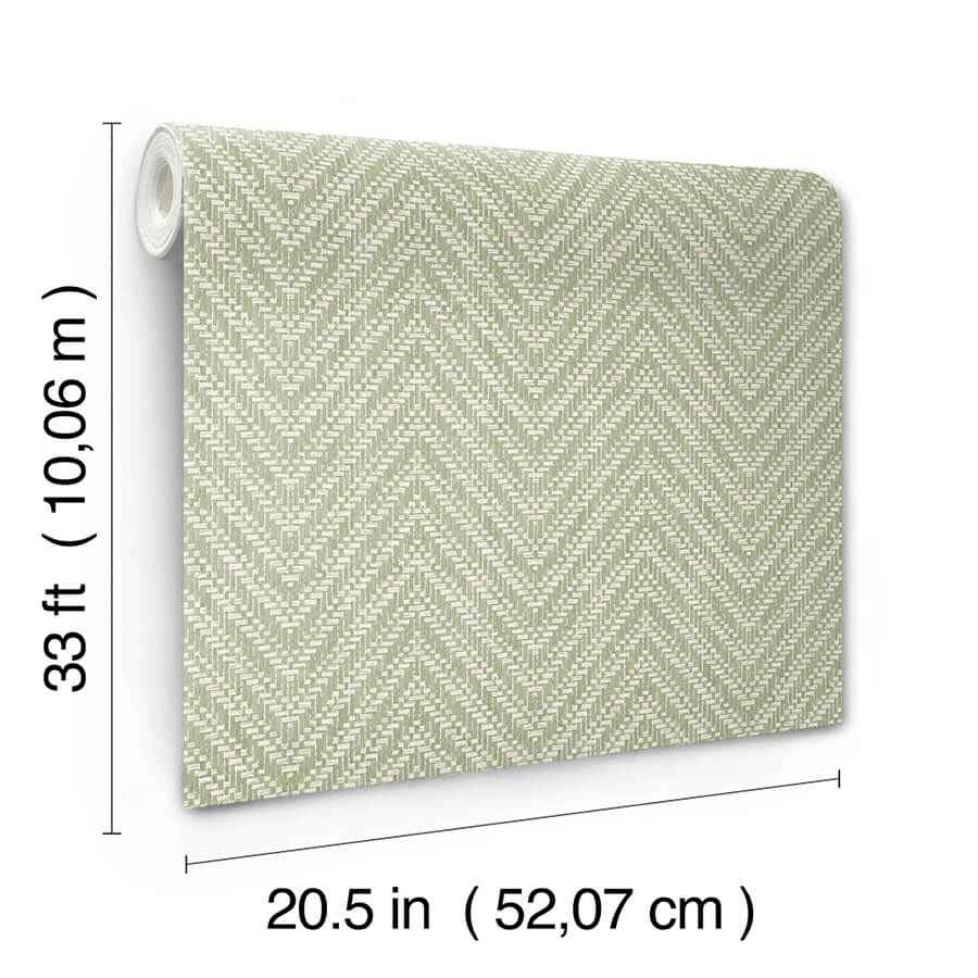 glynn-green-chevron-wallpaper-york-wallcoverings-4122-27043 - York Wallcoverings Wallpaper