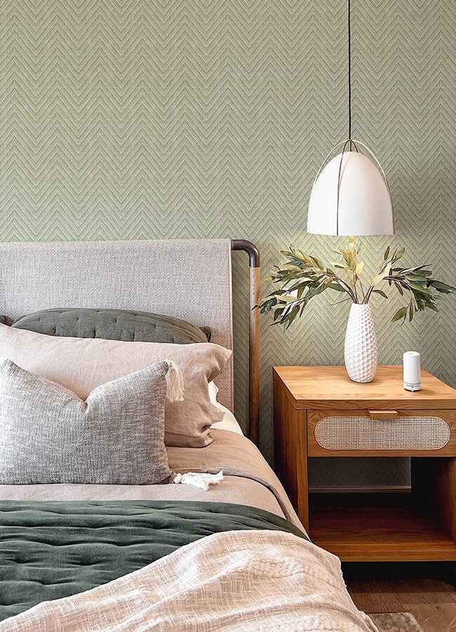 glynn-green-chevron-wallpaper-york-wallcoverings-4122-27043 - York Wallcoverings Wallpaper