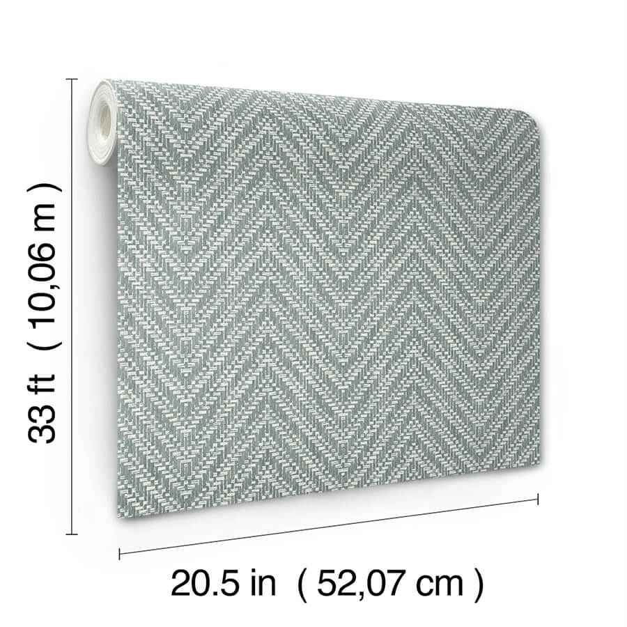 glynn-denim-chevron-wallpaper-york-wallcoverings-4122-27044 - York Wallcoverings Wallpaper