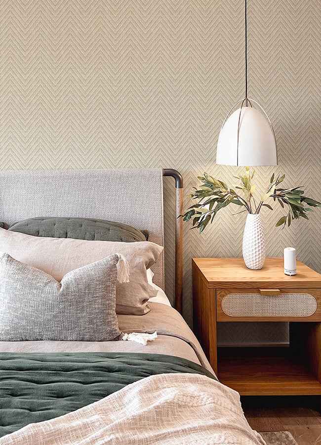 glynn-wheat-chevron-wallpaper-york-wallcoverings-4122-27045 - York Wallcoverings Wallpaper