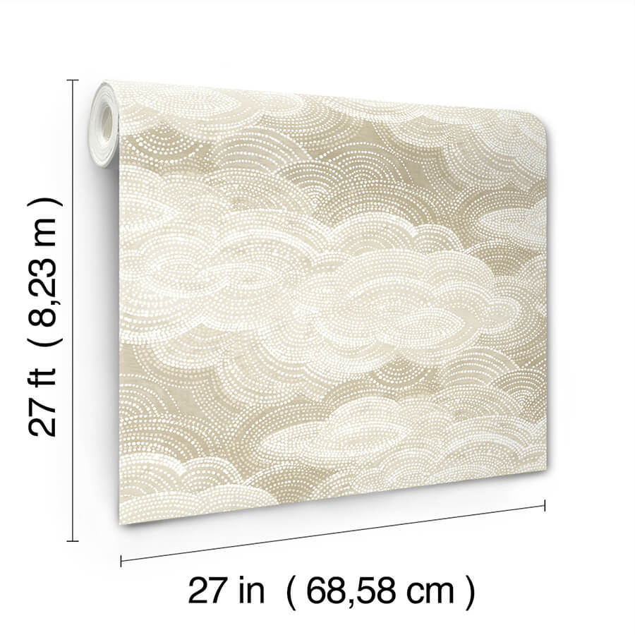 vision-pearl-stipple-clouds-wallpaper-york-wallcoverings-4122-72405 - York Wallcoverings Wallpaper