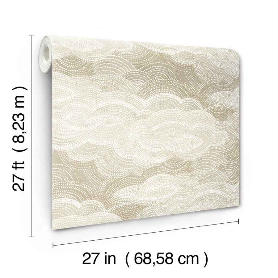 Vision Pearl Stipple Clouds Wallpaper - York Wallcoverings - 4122-72405 - York Wallcoverings Wallpaper