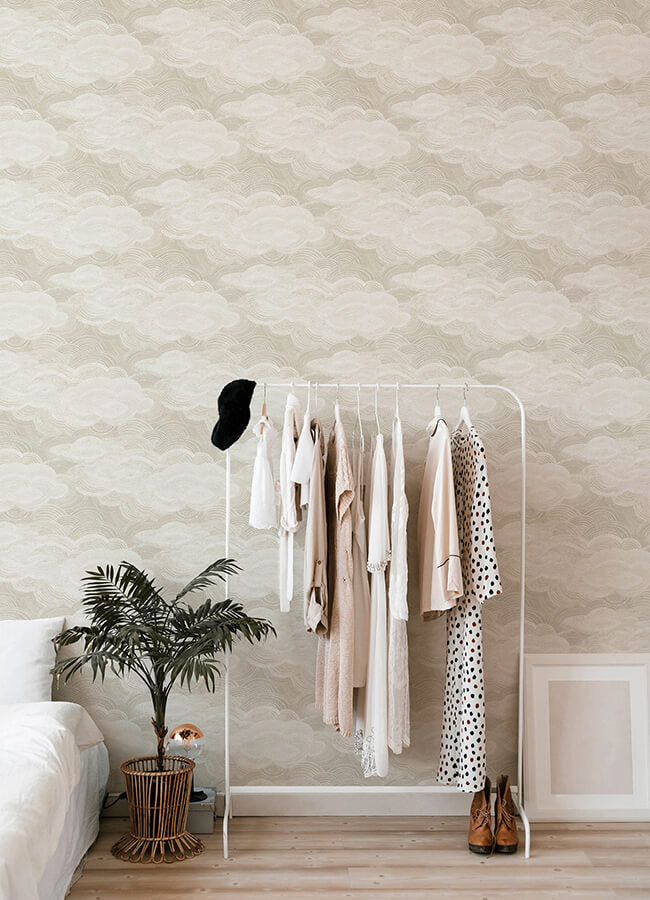 vision-pearl-stipple-clouds-wallpaper-york-wallcoverings-4122-72405 - York Wallcoverings Wallpaper