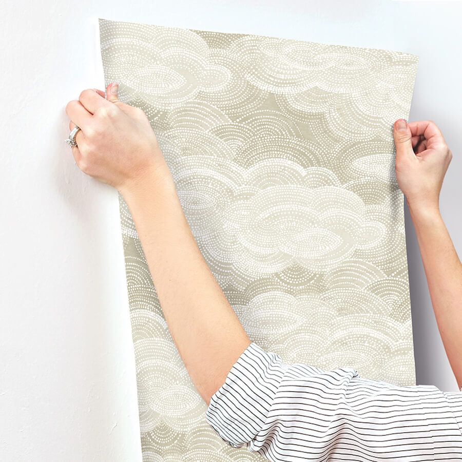 vision-pearl-stipple-clouds-wallpaper-york-wallcoverings-4122-72405 - York Wallcoverings Wallpaper