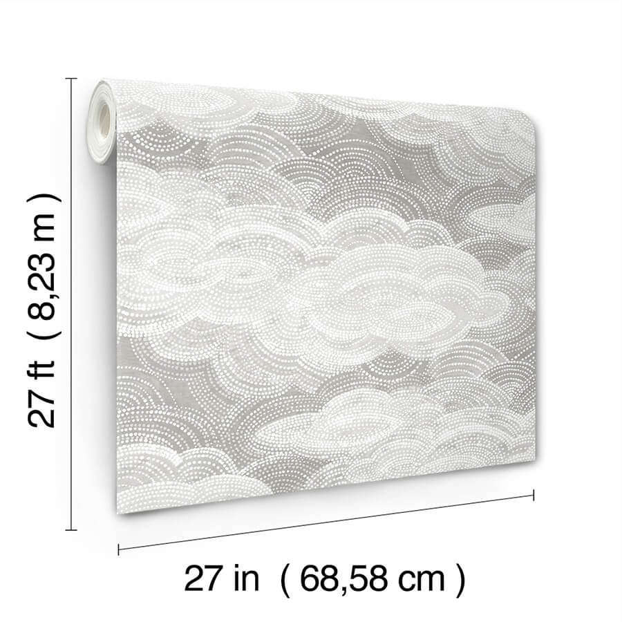 vision-grey-stipple-clouds-wallpaper-york-wallcoverings-4122-72406 - York Wallcoverings Wallpaper