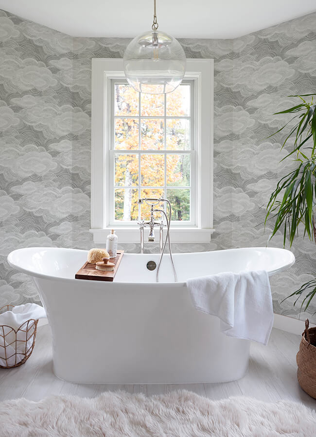 vision-grey-stipple-clouds-wallpaper-york-wallcoverings-4122-72406 - York Wallcoverings Wallpaper