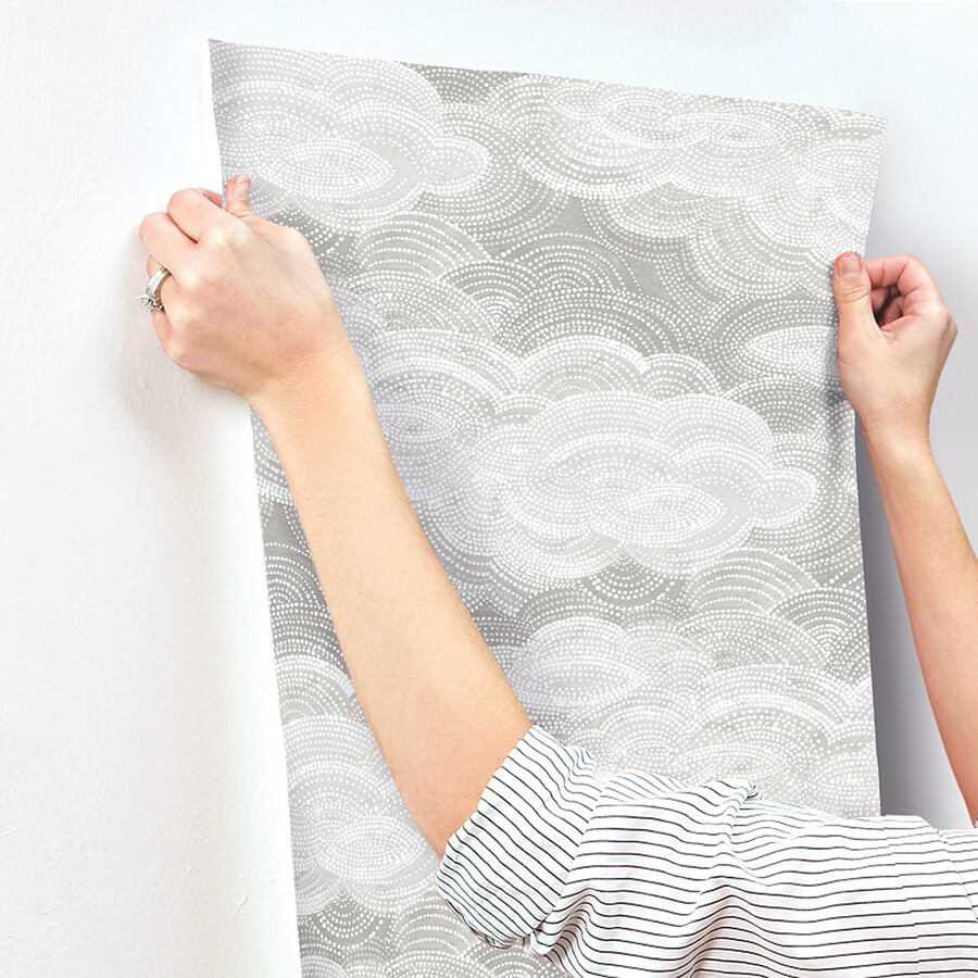 vision-grey-stipple-clouds-wallpaper-york-wallcoverings-4122-72406 - York Wallcoverings Wallpaper