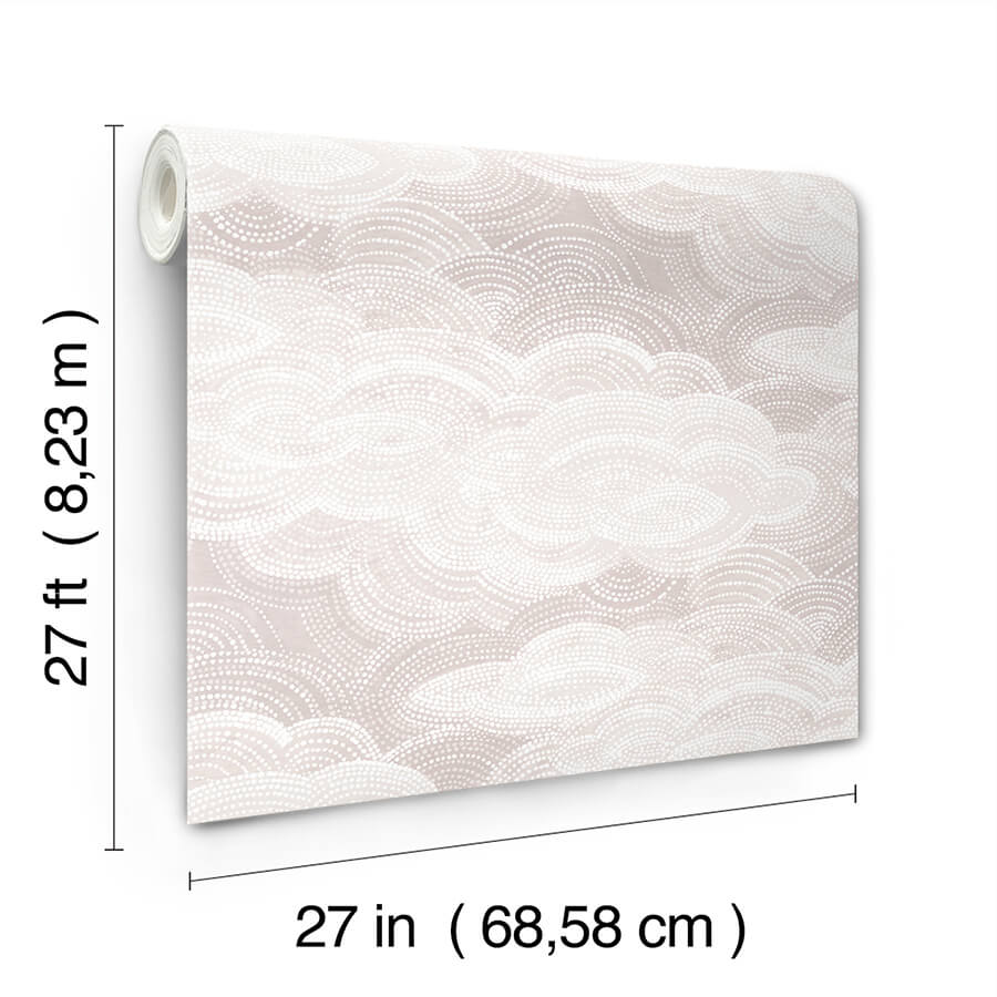 vision-lavender-stipple-clouds-wallpaper-york-wallcoverings-4122-72407 - York Wallcoverings Wallpaper