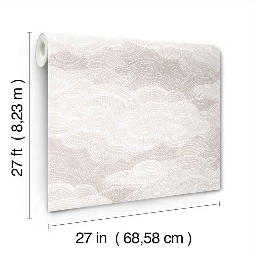 Vision Lavender Stipple Clouds Wallpaper - York Wallcoverings - 4122-72407 - York Wallcoverings Wallpaper
