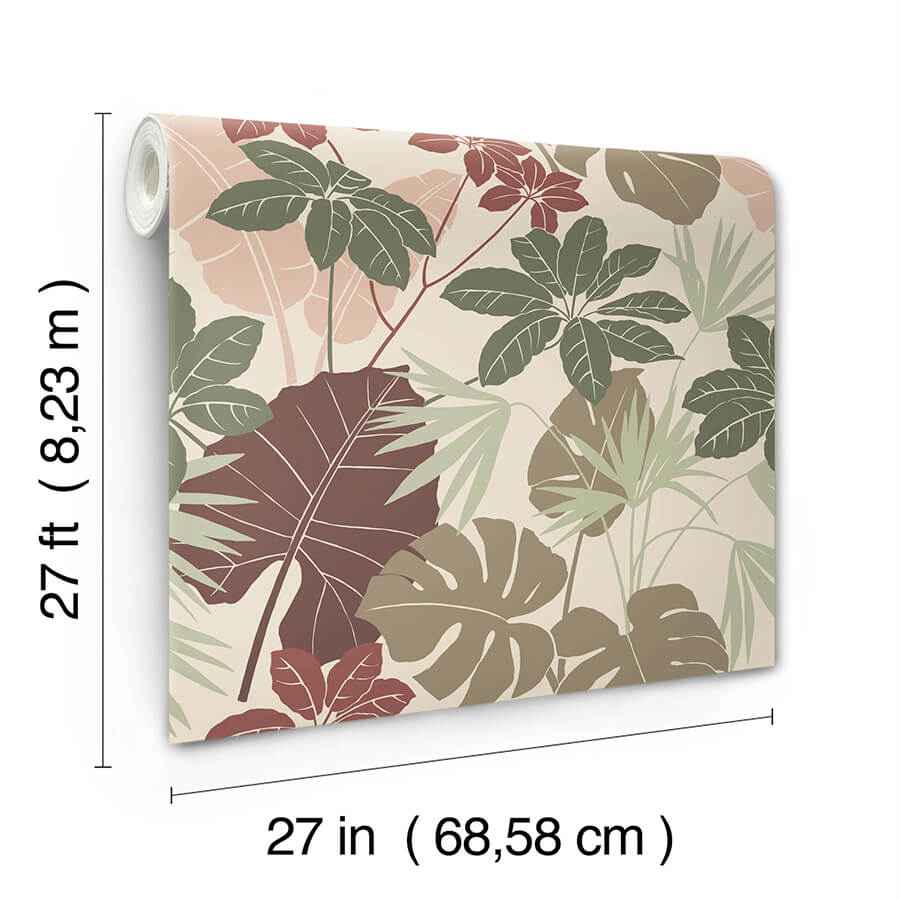 medellin-neutral-rainforest-floor-wallpaper-york-wallcoverings-4122-72408 - York Wallcoverings Wallpaper