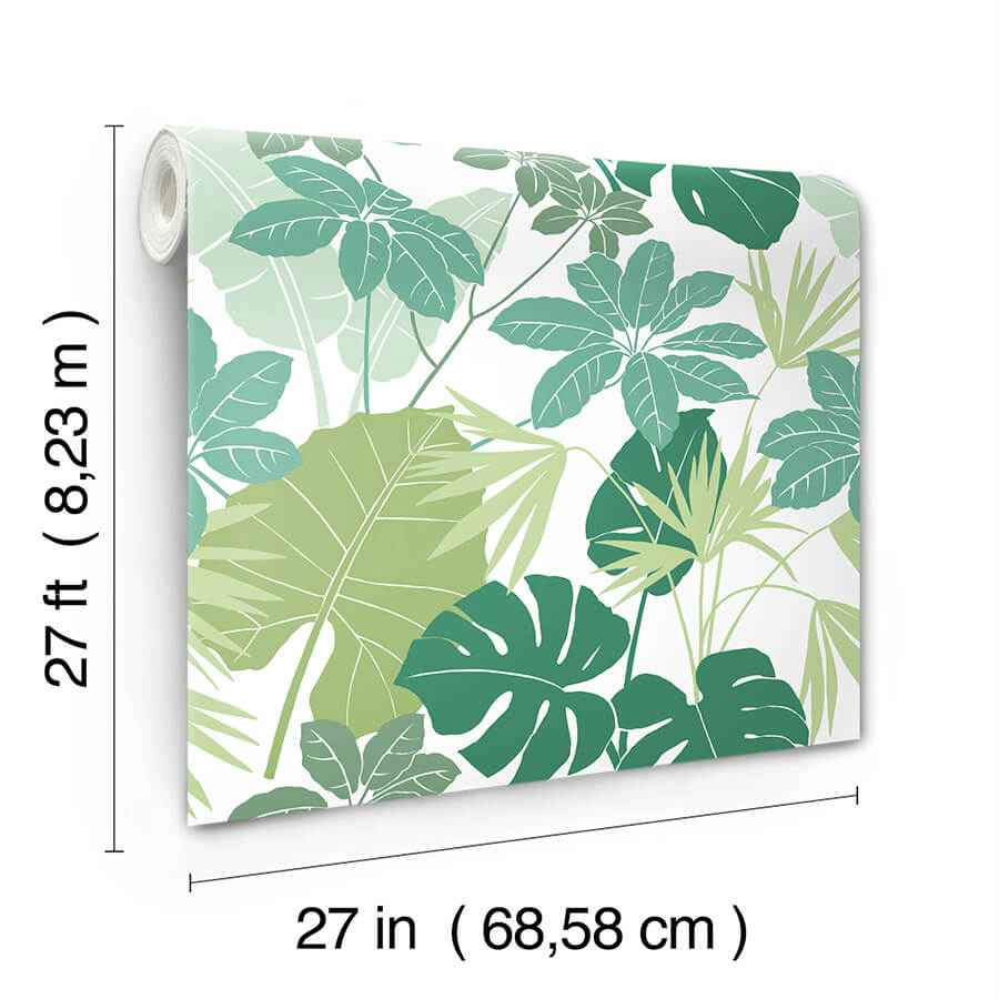 medellin-green-rainforest-floor-wallpaper-york-wallcoverings-4122-72409 - York Wallcoverings Wallpaper