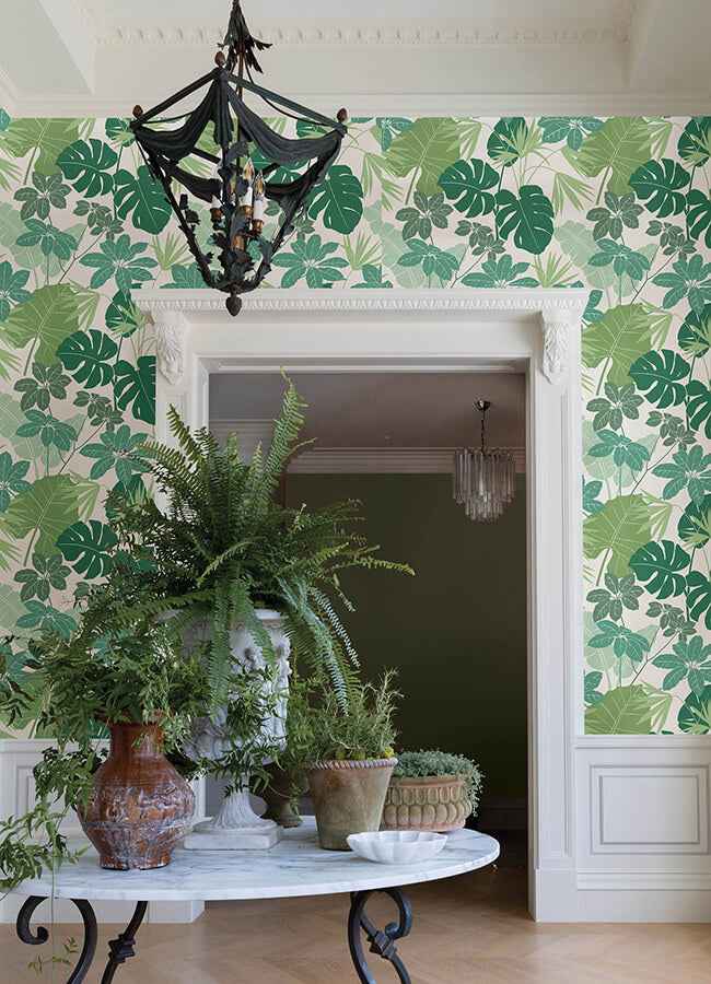 medellin-green-rainforest-floor-wallpaper-york-wallcoverings-4122-72409 - York Wallcoverings Wallpaper