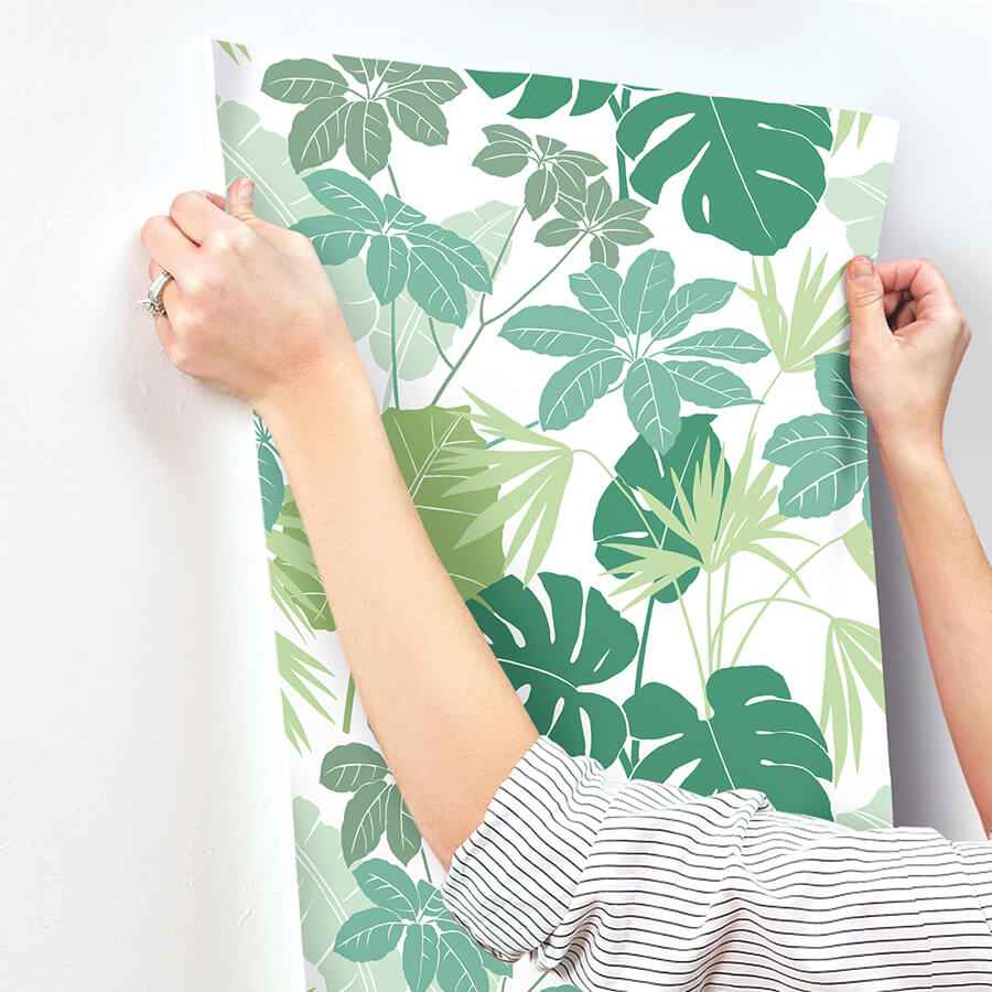 medellin-green-rainforest-floor-wallpaper-york-wallcoverings-4122-72409 - York Wallcoverings Wallpaper