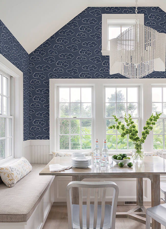 navy-alto-peel-and-stick-wallpaper-york-wallcoverings-nus4981 - York Wallcoverings Wallpaper