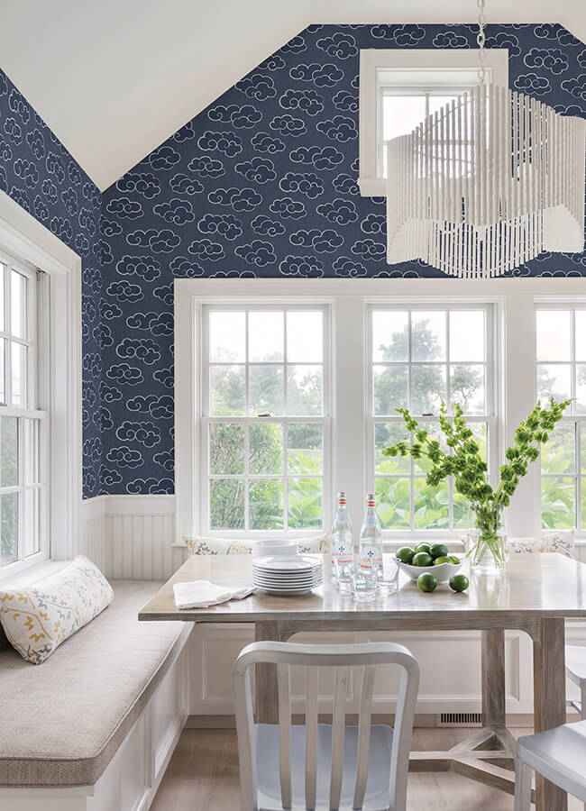 Navy Alto Peel and Stick Wallpaper - York Wallcoverings - NUS4981 - York Wallcoverings Wallpaper