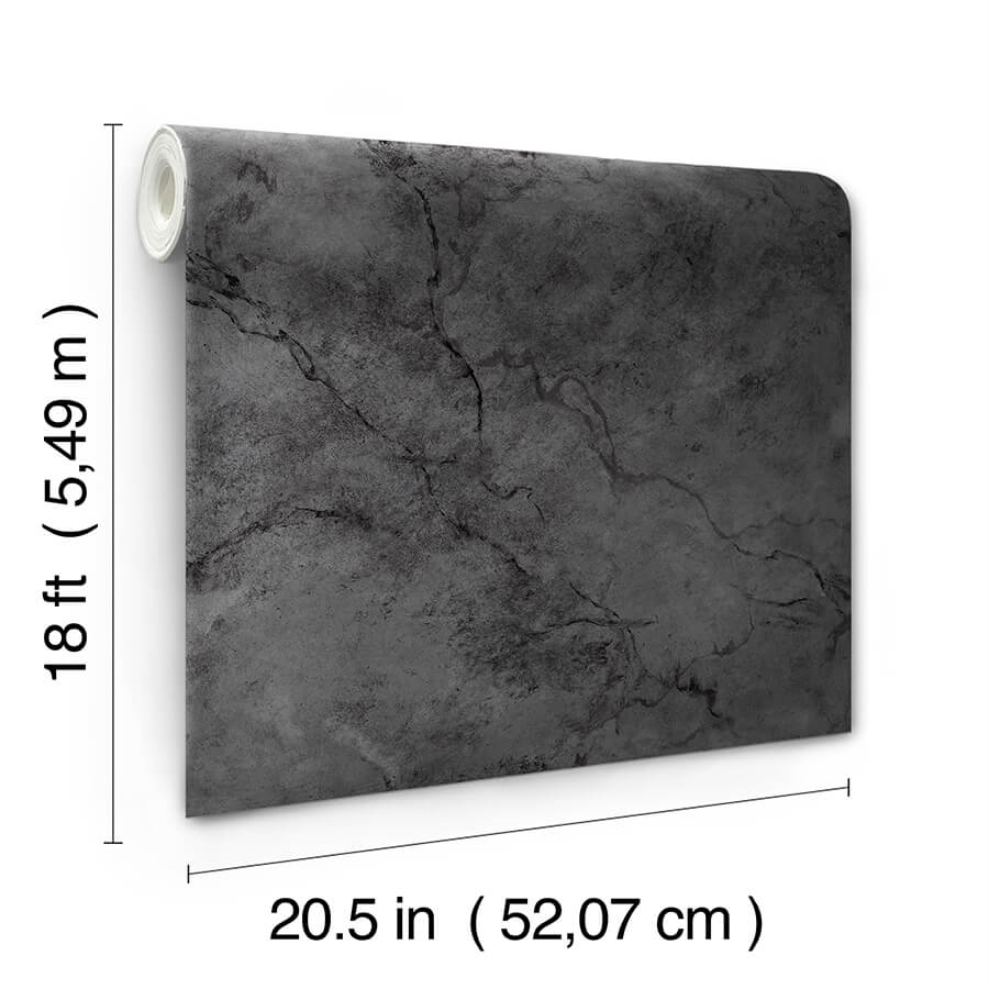 black-hayden-peel-and-stick-wallpaper-york-wallcoverings-nus4984 - York Wallcoverings Wallpaper