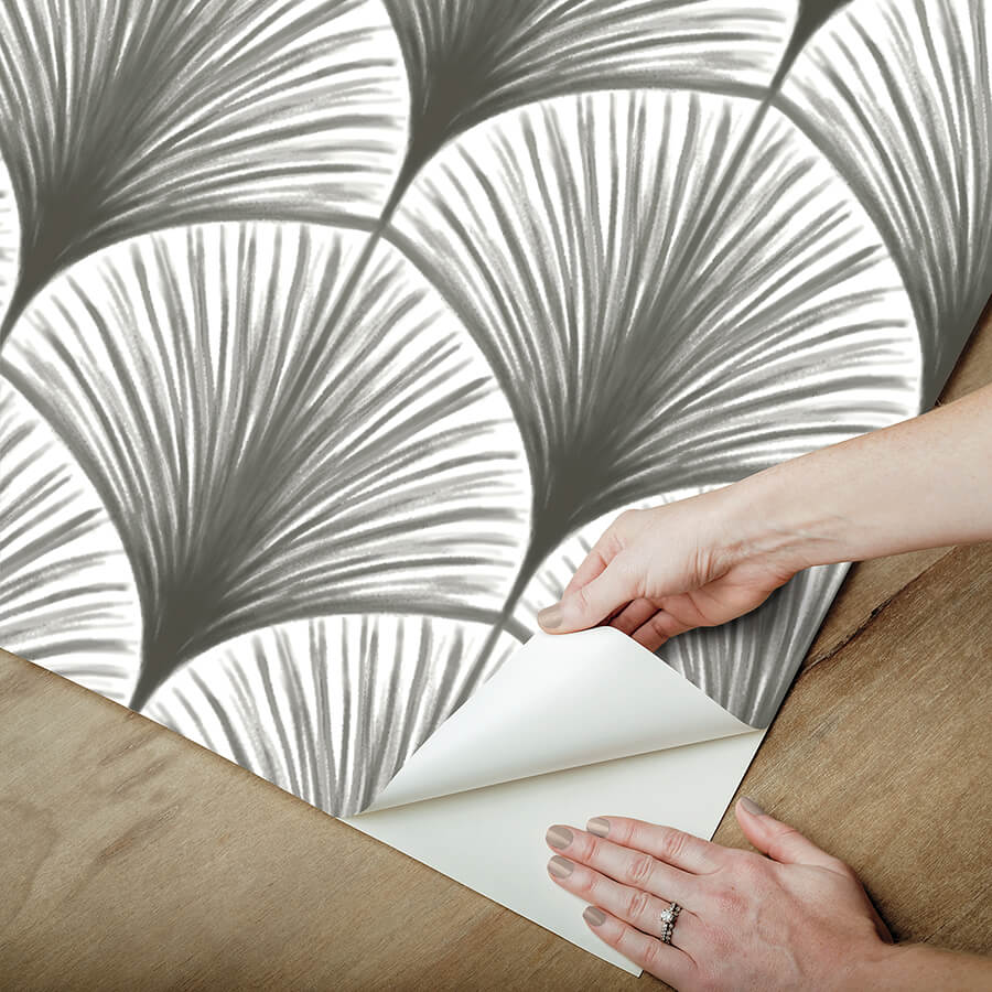 grey-amari-peel-and-stick-wallpaper-york-wallcoverings-nus4985 - York Wallcoverings Wallpaper