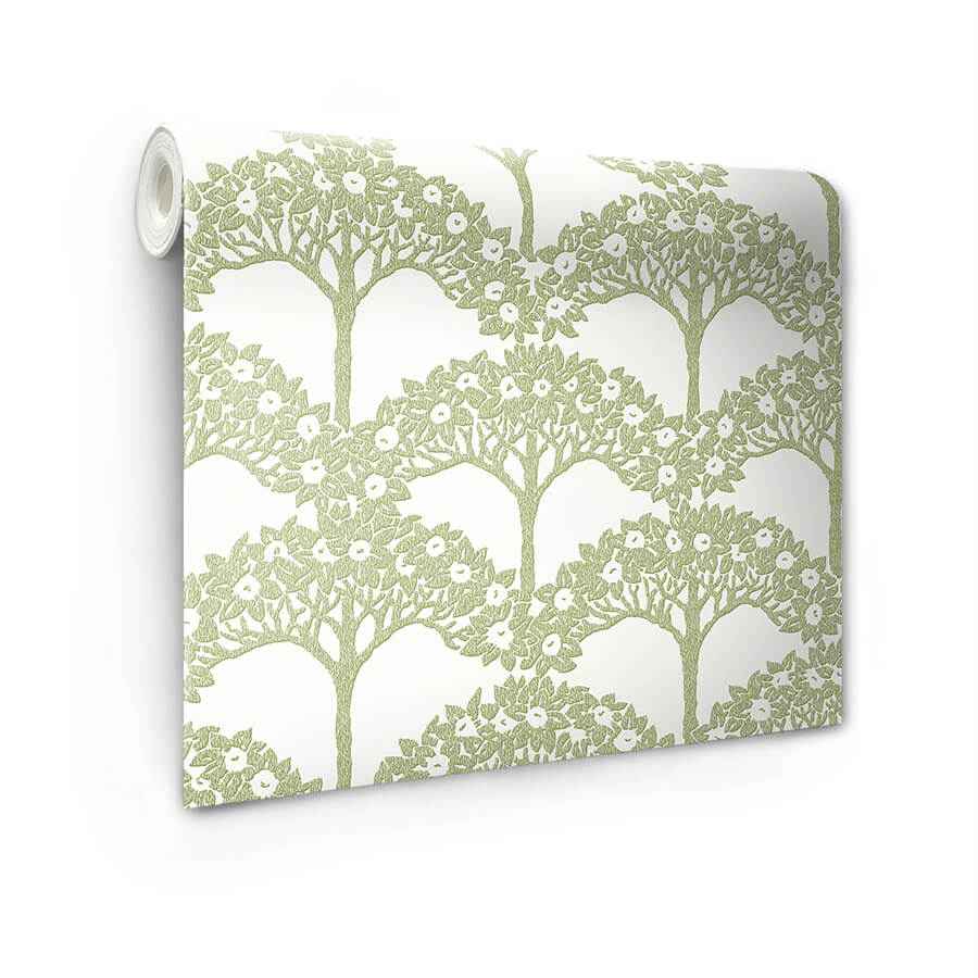 Green Finley Peel and Stick Wallpaper - York Wallcoverings - NUS4987 - York Wallcoverings Wallpaper