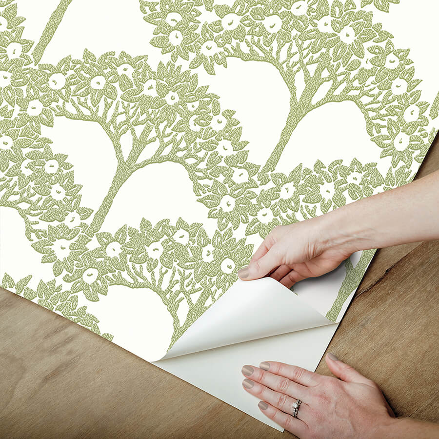 green-finley-peel-and-stick-wallpaper-york-wallcoverings-nus4987 - York Wallcoverings Wallpaper