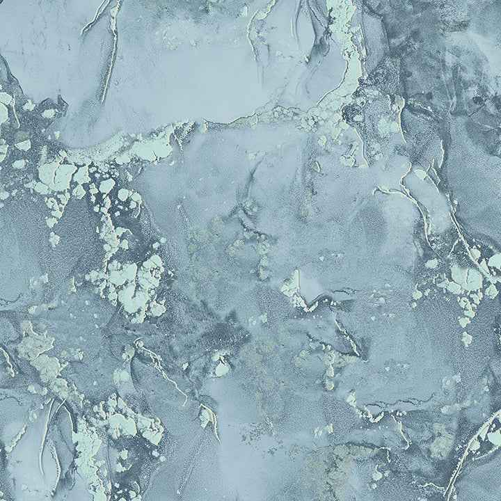 grandin-dark-blue-marbled-wallpaper-york-wallcoverings-4144-9104 - York Wallcoverings Wallpaper