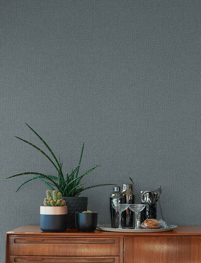 hatton-blue-faux-tweed-wallpaper-york-wallcoverings-4144-9128 - York Wallcoverings Wallpaper