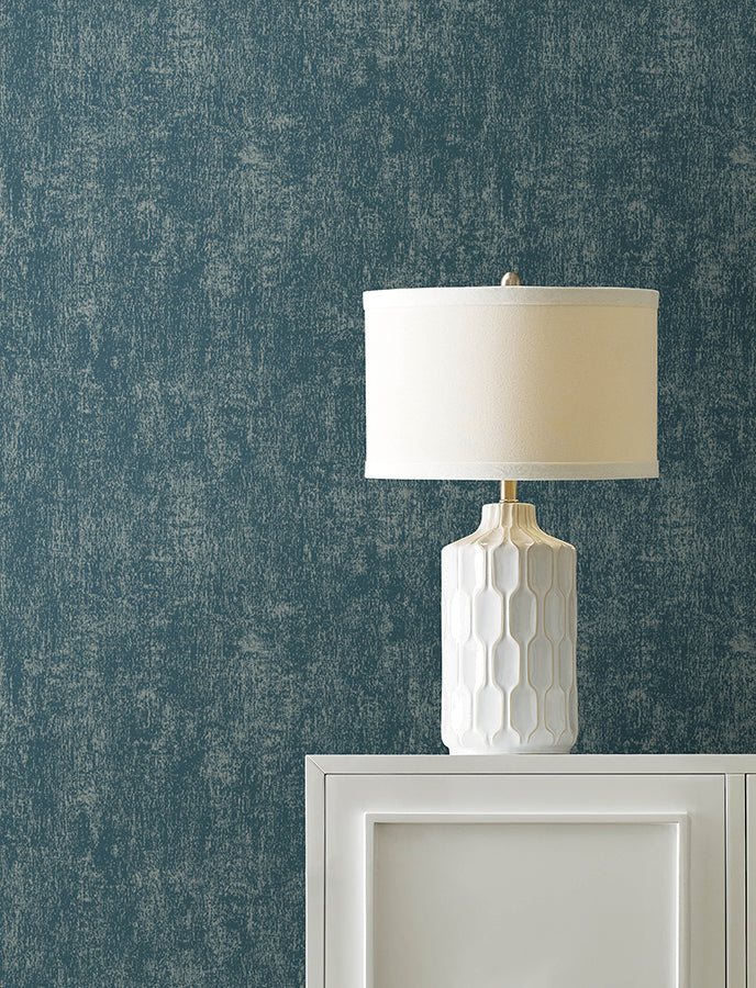 edmore-dark-blue-faux-suede-wallpaper-york-wallcoverings-4144-9165 - York Wallpaper Wallpaper