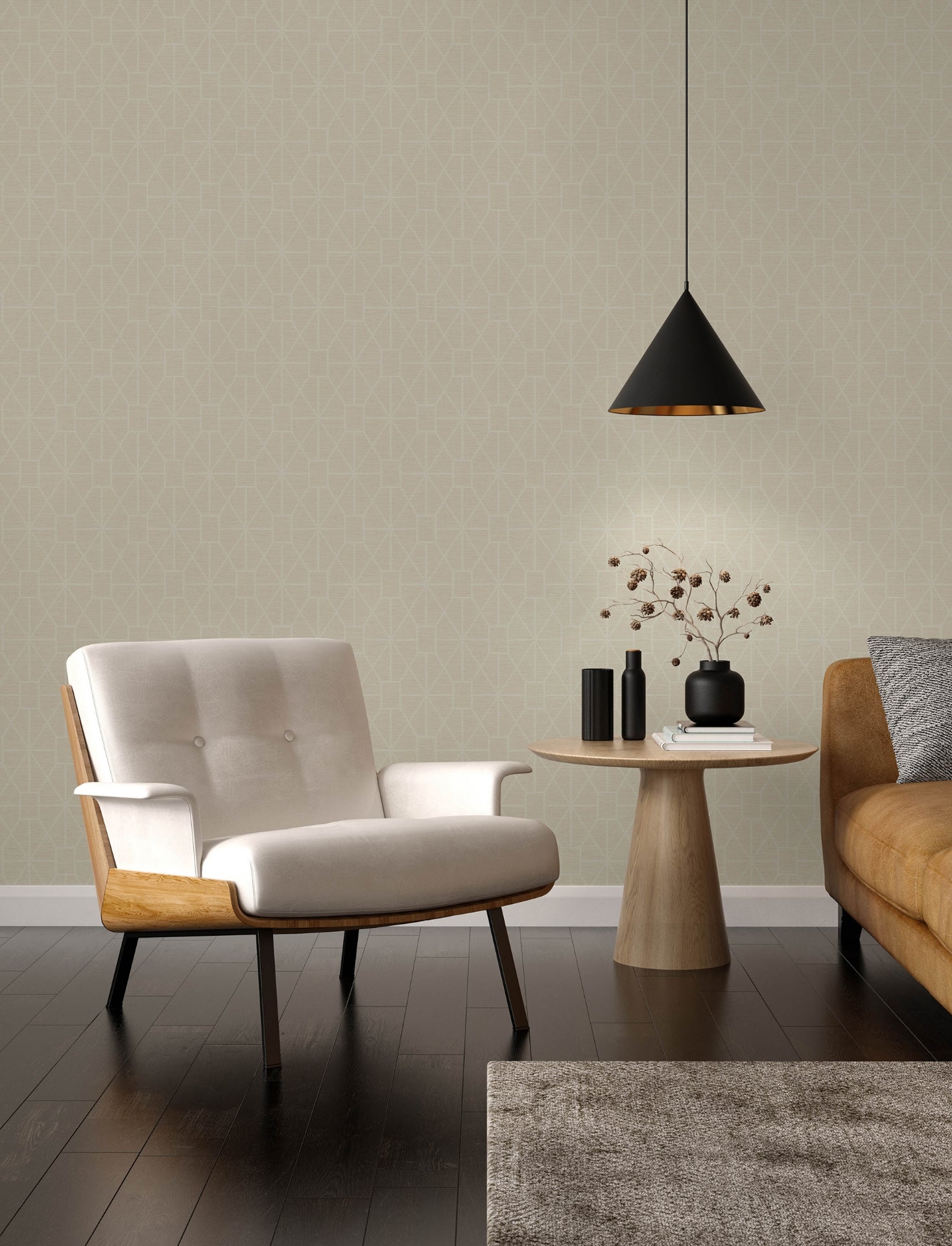 stevenson-cream-trellis-wallpaper-york-wallcoverings-4157-25013 - York Wallcoverings Papel pintado