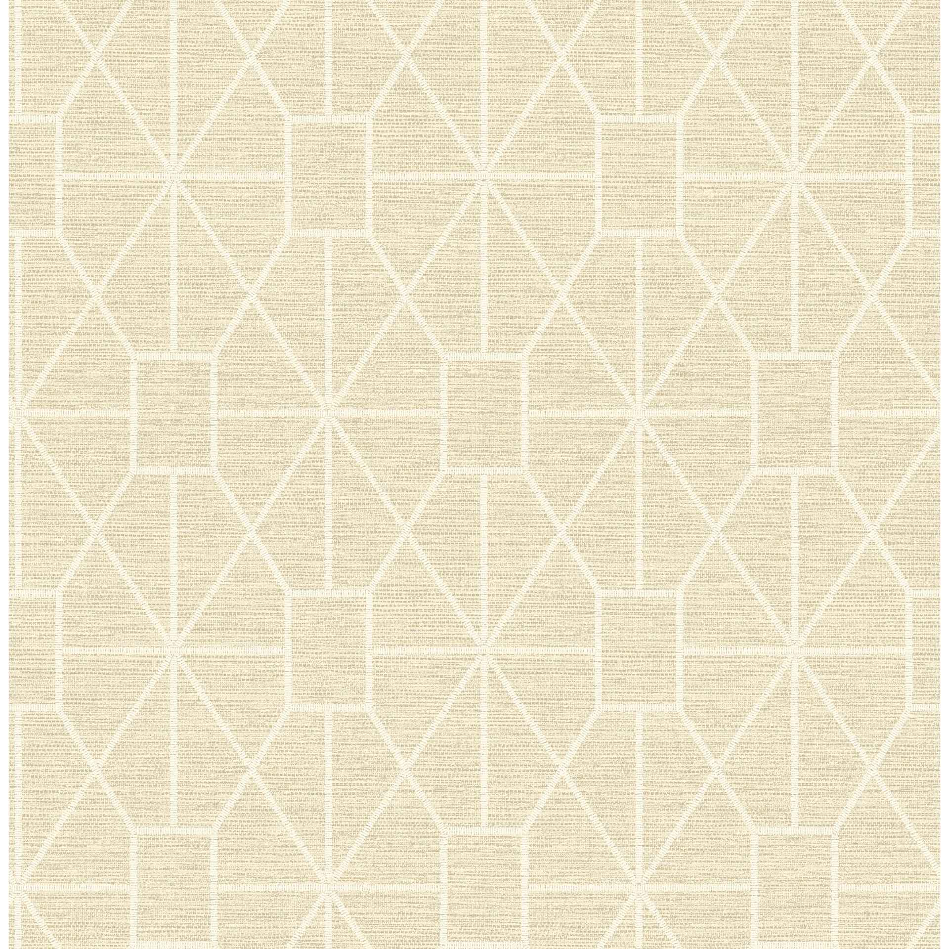 Stevenson Natural Trellis Wallpaper - York Wallcoverings - 4157-25014 - York Wallcoverings Wallpaper