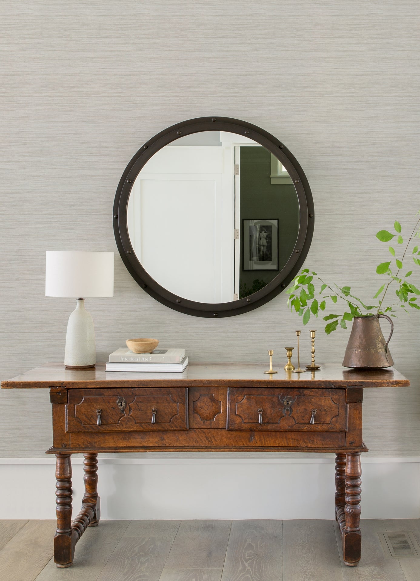 barnaby-off-white-faux-grasscloth-wallpaper-york-wallcoverings-4157-25962 - York Wallpaper Wallpaper