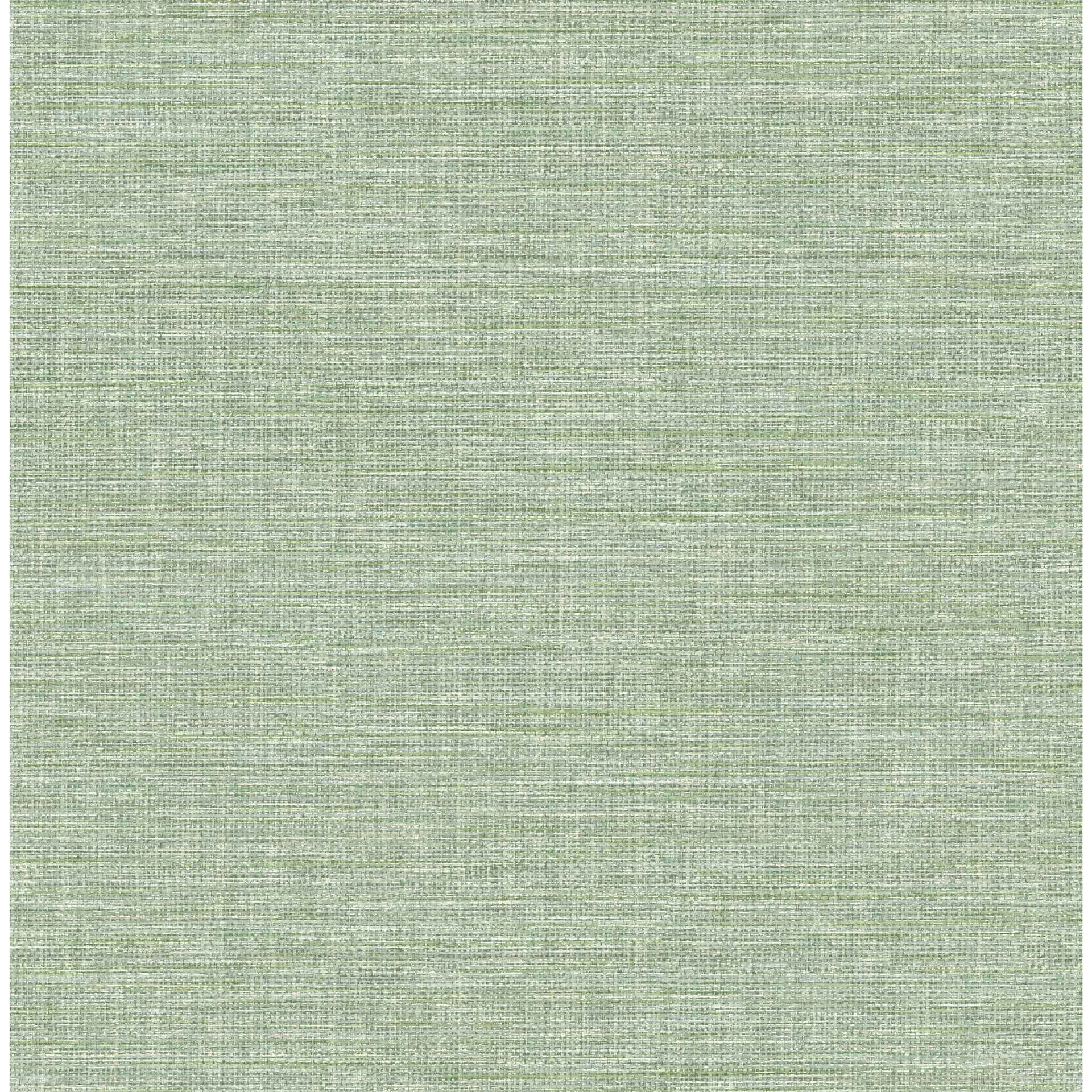 Exhale Light Green Faux Grasscloth Wallpaper - York Wallcoverings - 4157-26457