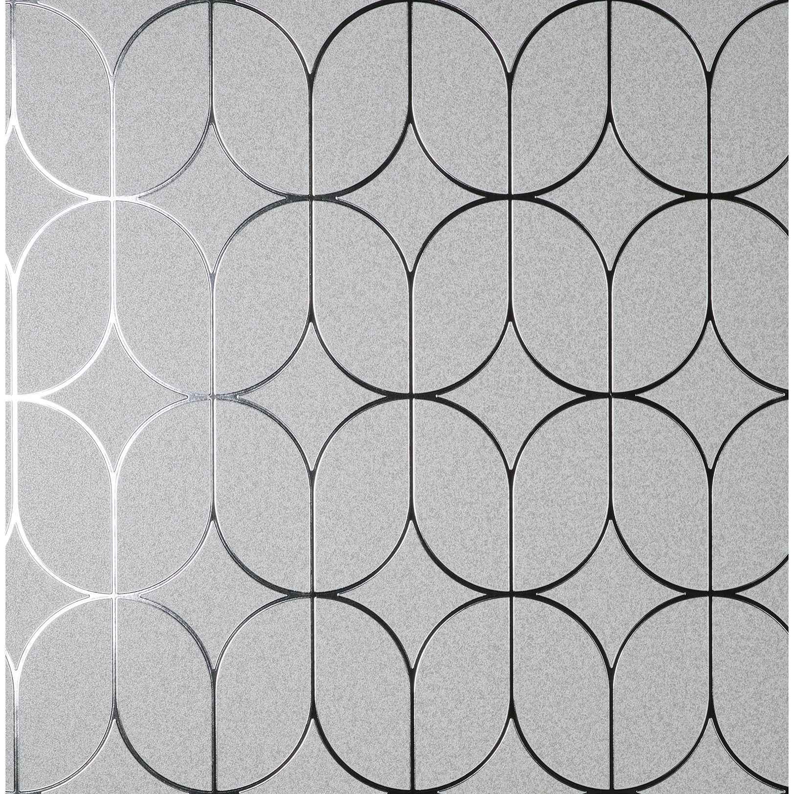 Raye Silver Rosco Trellis Wallpaper - York Wallcoverings - 4157-42803 - York Wallcoverings Wallpaper