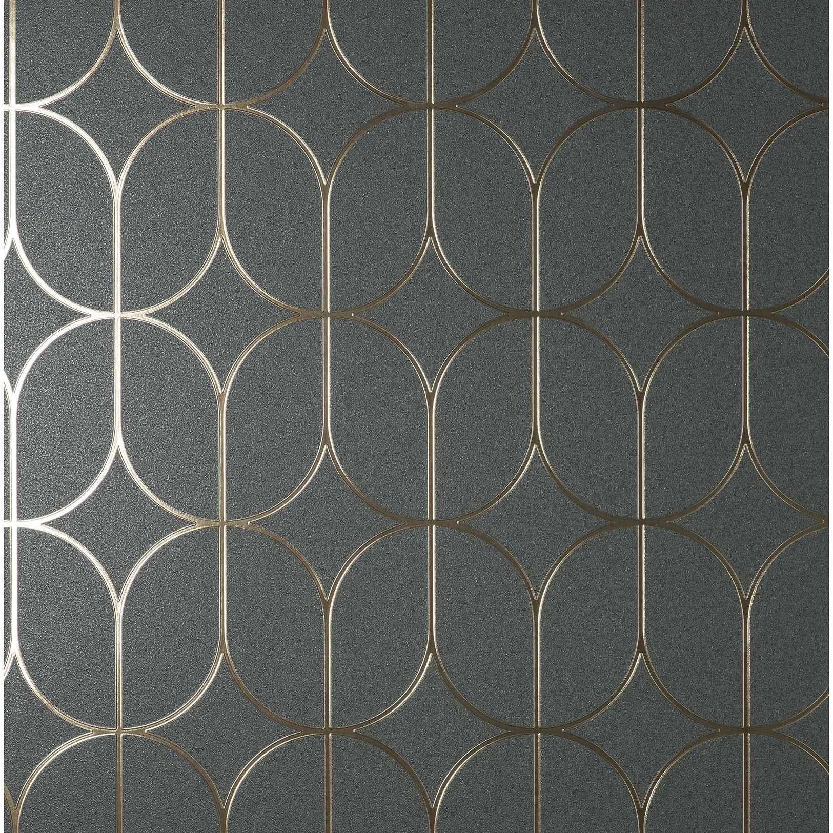 Raye Charcoal Rosco Trellis Wallpaper - York Wallcoverings - 4157-42804 - York Wallcoverings Wallpaper