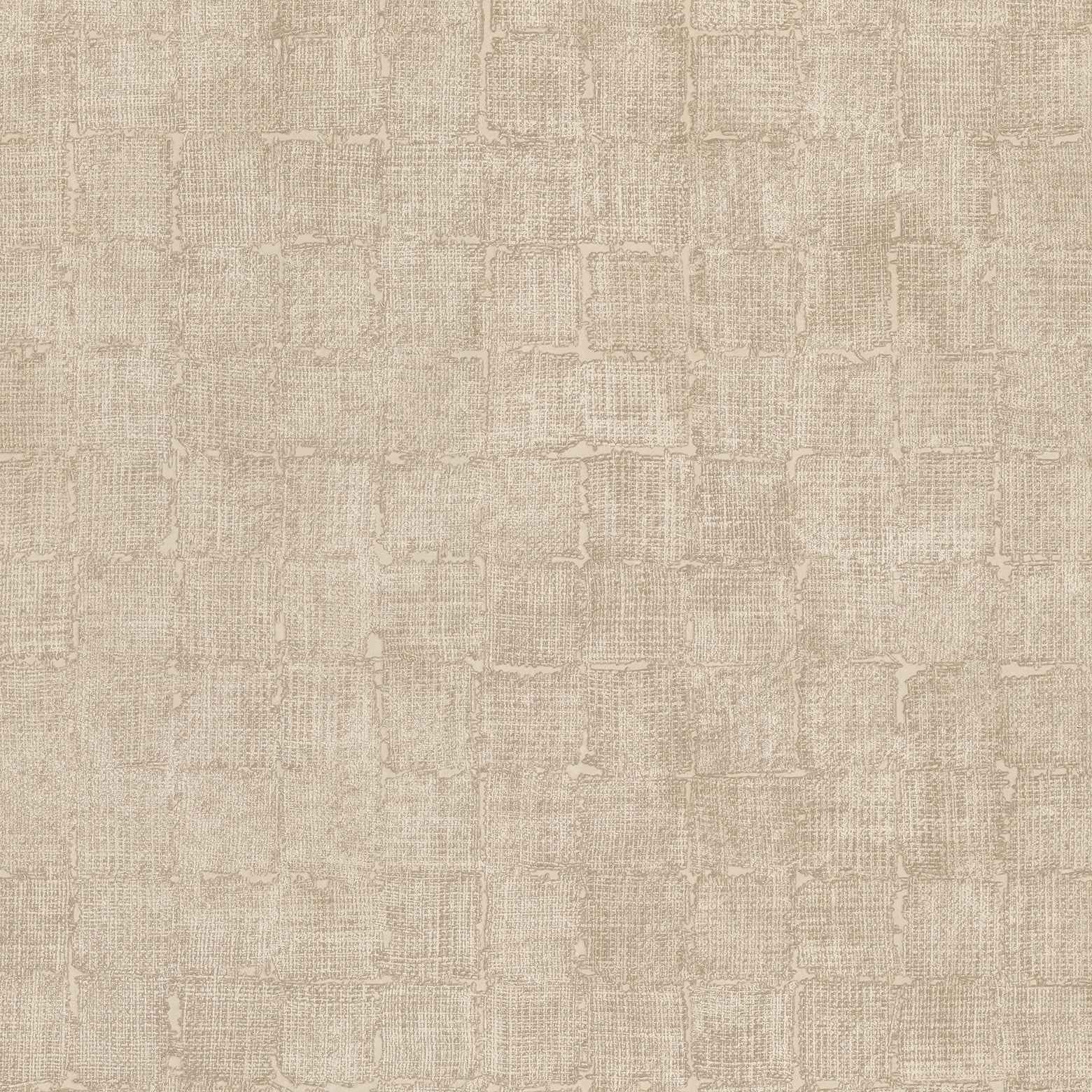 Blocks Beige Checkered Wallpaper - York Wallcoverings - 4157-333451 - York Wallcoverings Wallpaper