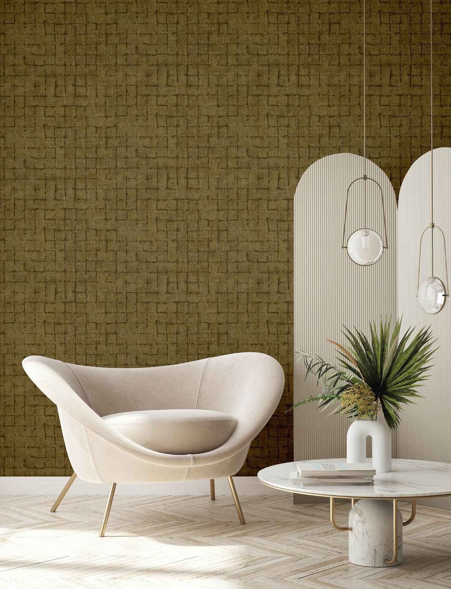 Blocks Chestnut Checkered Wallpaper - York Wallcoverings - 4157-333453 - York Wallcoverings Wallpaper