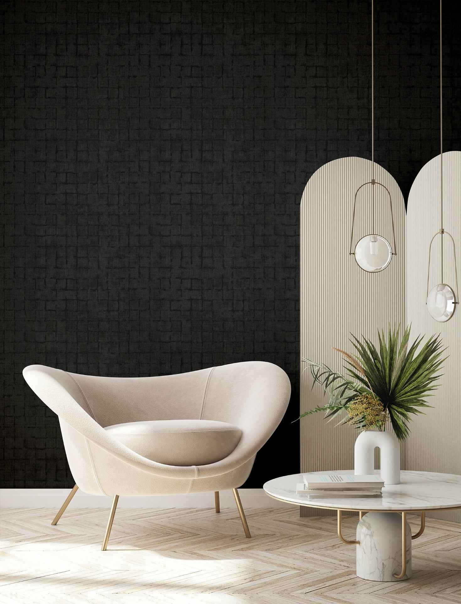 Blocks Black Checkered Wallpaper - York Wallcoverings - 4157-333457 - York Wallcoverings Wallpaper
