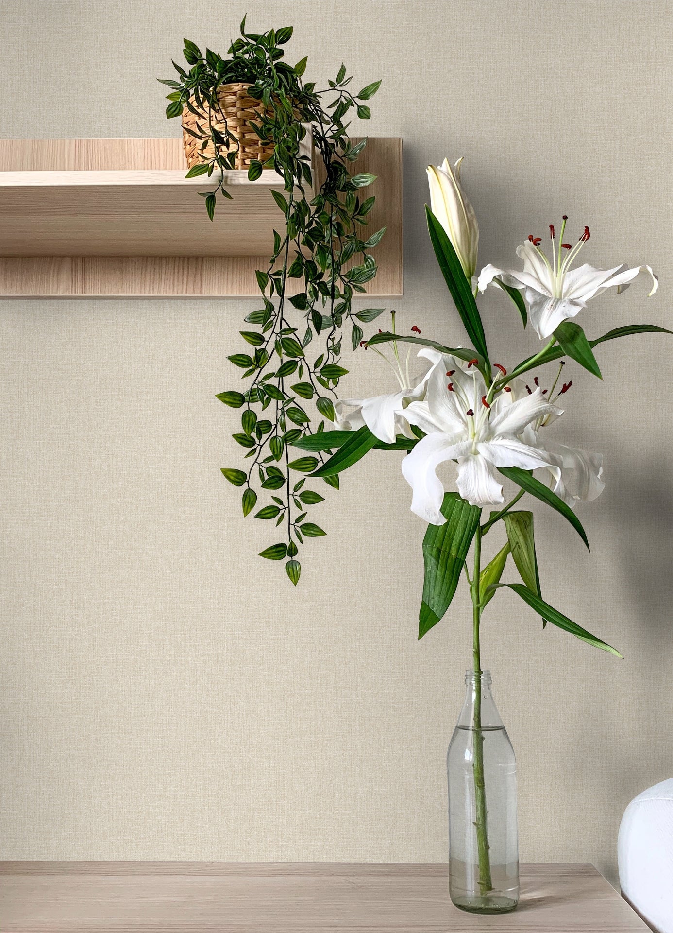 glen-beige-texture-wallpaper-york-wallcoverings-4157-m1697 - York Wallcoverings Wallpaper