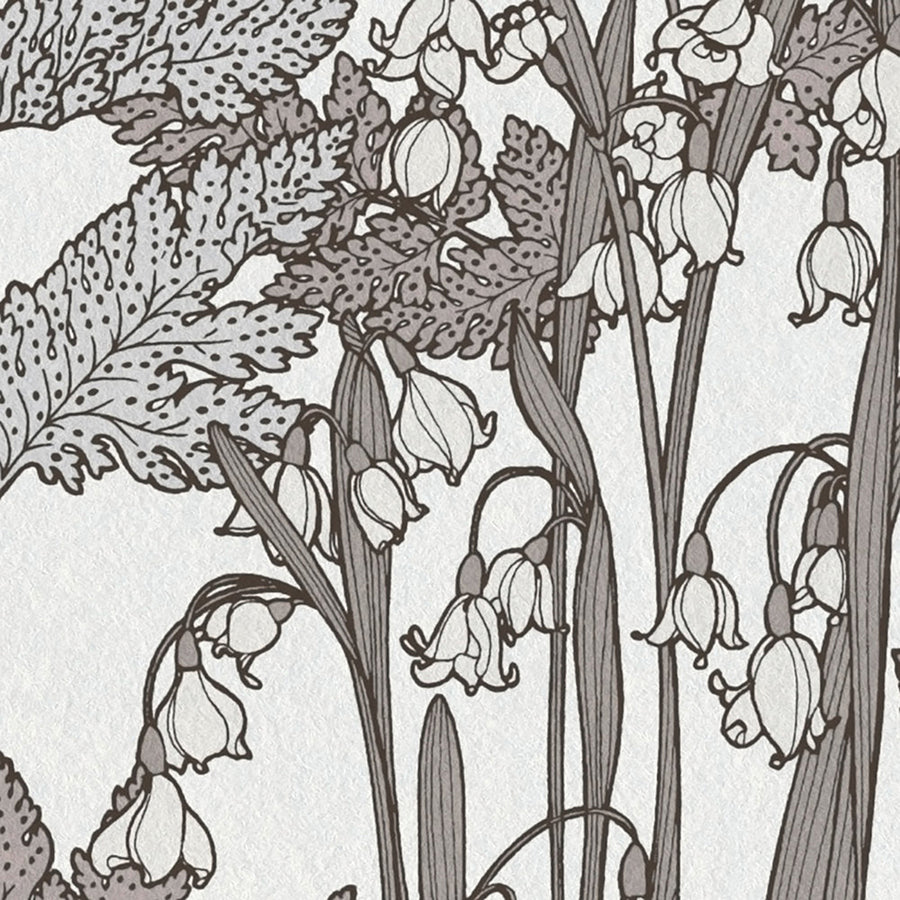 ayla-light-grey-wildflowers-wallpaper-york-wallcoverings-as377521 - York Wallcoverings Wallpaper