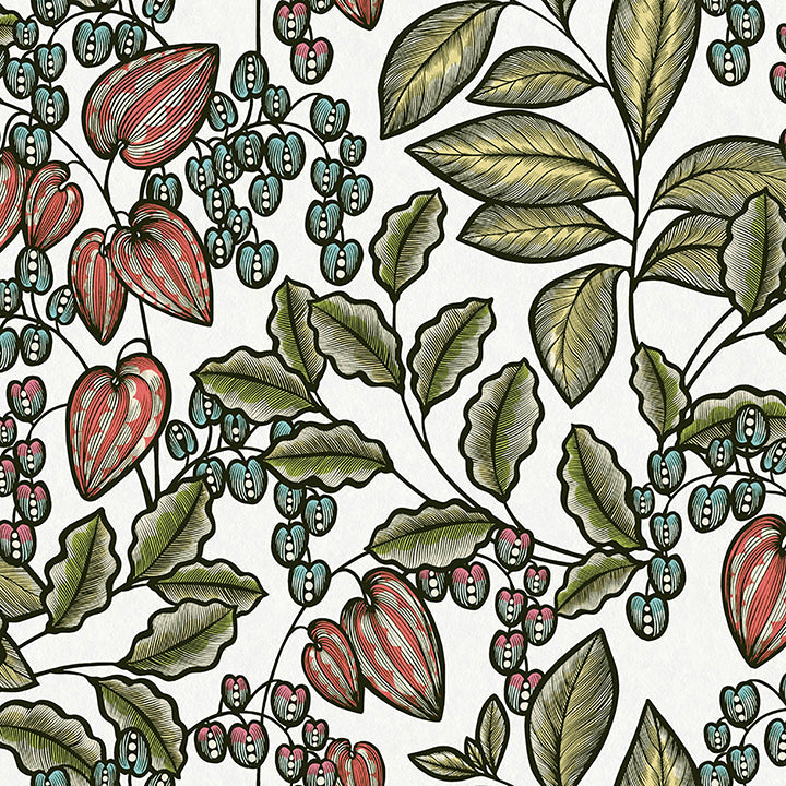 leif-white-vine-trail-wallpaper-york-wallcoverings-as377545 - York Wallcoverings Wallpaper
