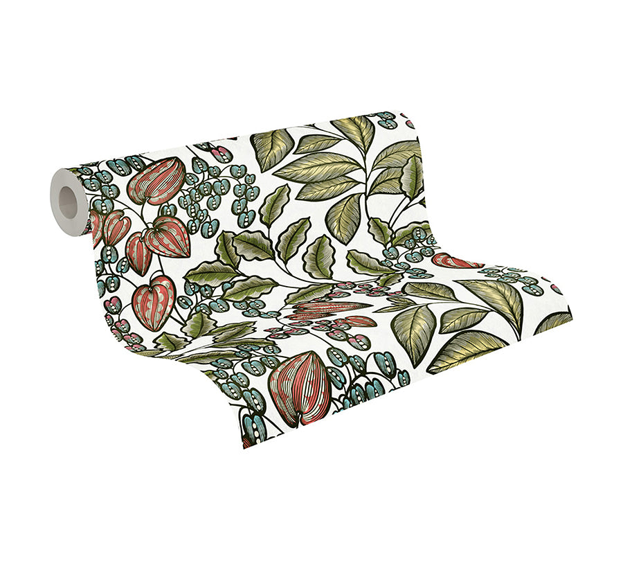 leif-white-vine-trail-wallpaper-york-wallcoverings-as377545 - York Wallcoverings Wallpaper
