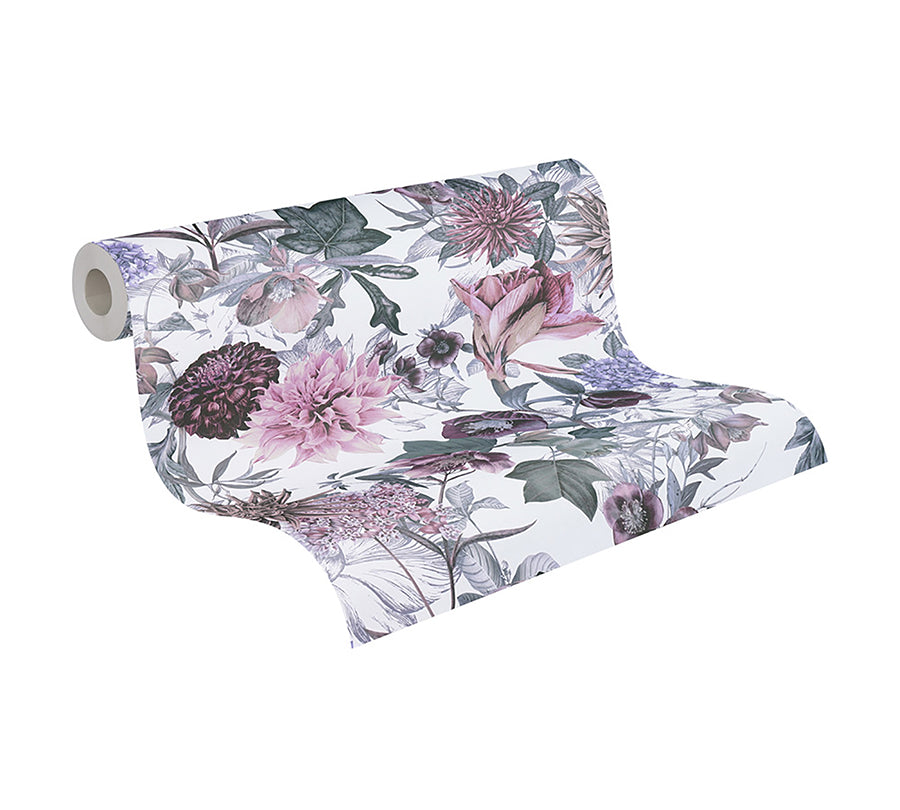althea-lavender-flower-garden-wallpaper-york-wallcoverings-as381752 - York Wallcoverings Wallpaper