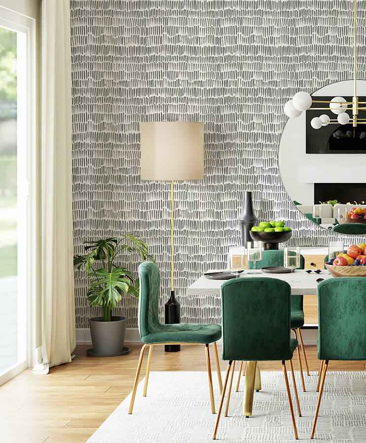 Bailey Brush Stroke Peel and Stick Wallpaper - York Wallcoverings - MS6130 - York Wallcoverings Wallpaper